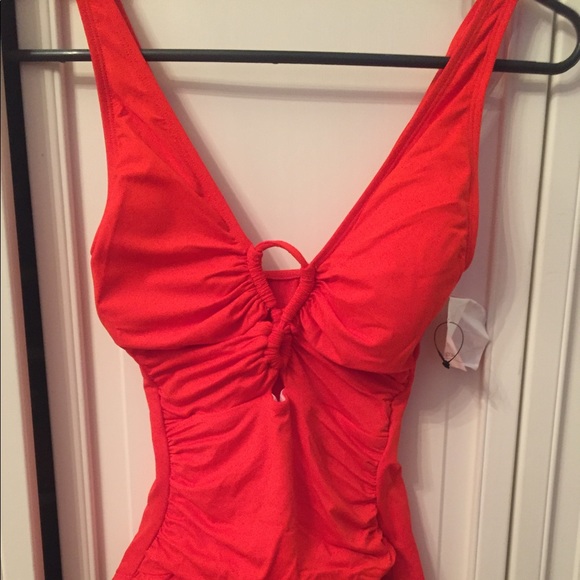 NWOT LAUREN RALPH LAUREN LOOP FRONT ONE PIECE - Picture 4 of 7